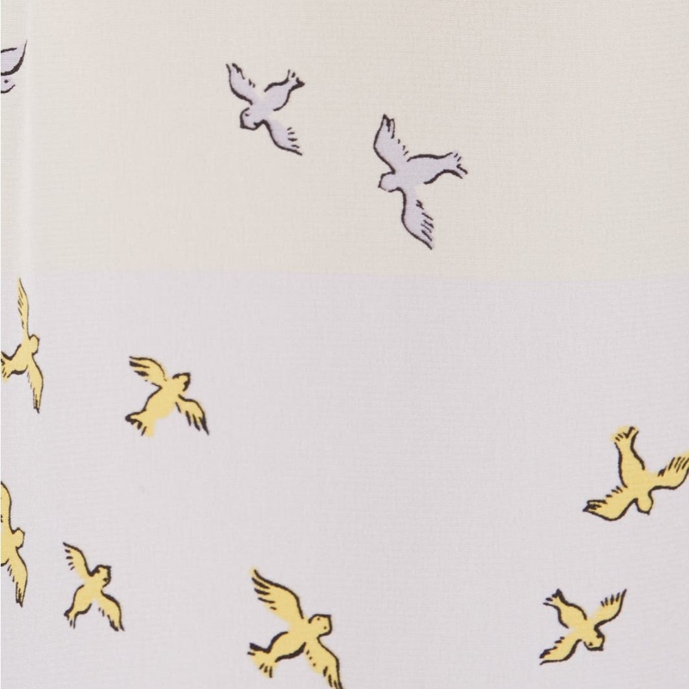 Tory Burch Patchwork Neck Tie Blouse - image 6